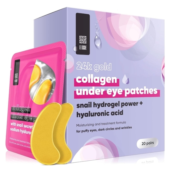 Gold Under Eye Patches 20 Pairs - Picture 1 of 6